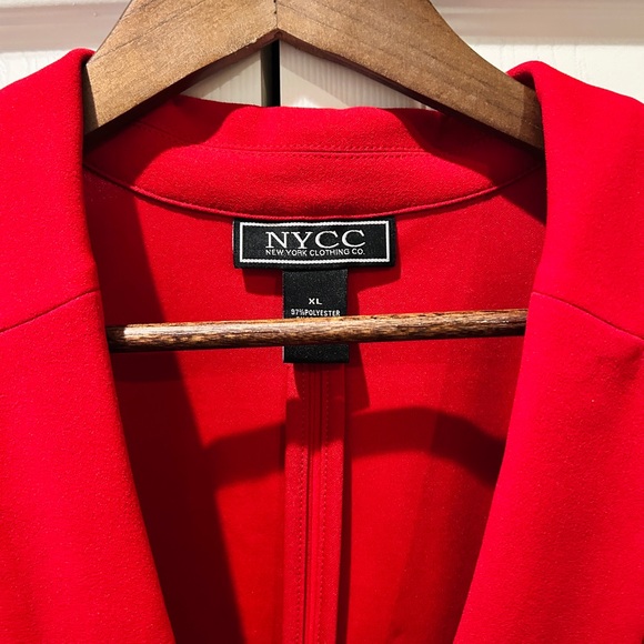 Size XL – NYCC New York Clothing Co. Red Statement Blazer - Picture 3 of 12